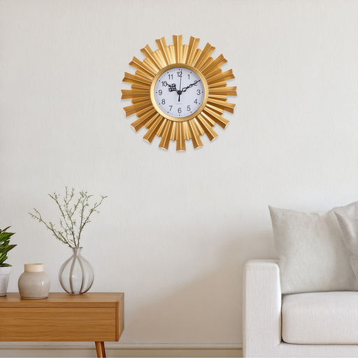 Часы настенные, интерьерные, "Амерри", d-25 см, золотистые