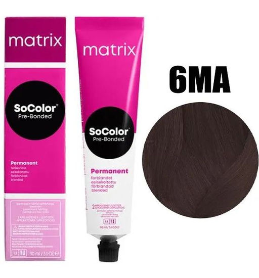 Краска SOCOLOR Beauty 6MA Темный блондин мокка пепельный