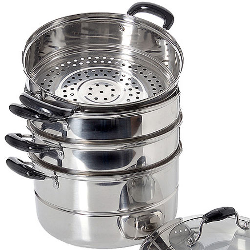 21464 Мантоварка 4х-ярусная 10,5л 30см нерж/ст МВ (х2) - Mayer&boch фото 3