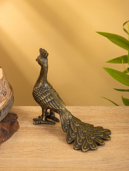 Сувенир «Павлин», 18×8.5×14 см, алюминий