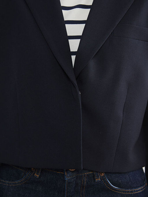 Kad?n Crop Blazer Ceket