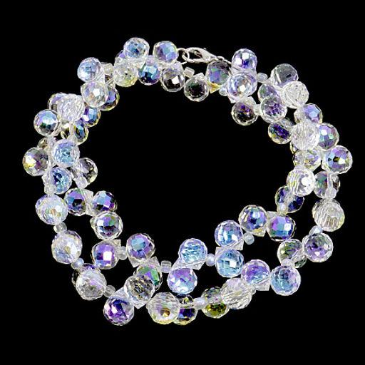 Бусы Чокер Шпинель Хрустальные капли с огранкой