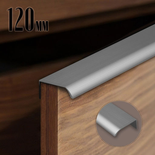 Цена за 2 шт. Ручка торцевая CAPPIO RT002, L=120 мм, м/о 96 мм, цвет серый