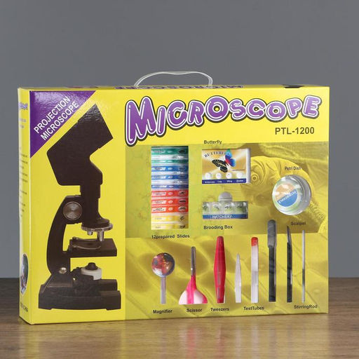 Микроскоп с экраном - проектором «Наука», кратность увеличения 50-1200х, с подсветкой