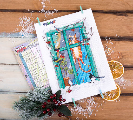 Набор для вышивания PANNA VK-7004 Орнитолог 18.5 х 24 см