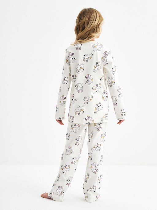 Пижама для девочки с принтом Кошечки - Kogankids фото 18