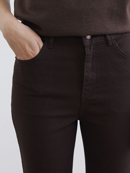 Crop Flare Kad?n Jean Pantolon