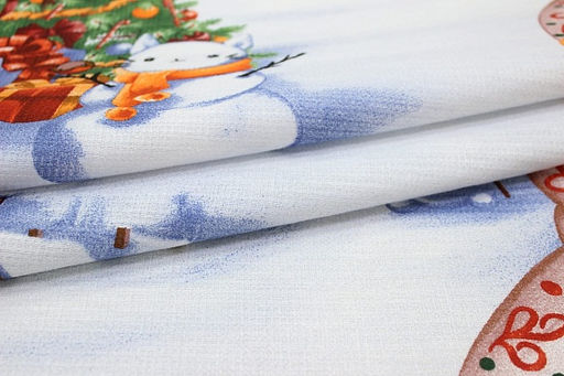 Вафельное полотно Время сказочных историй, ш.1.5м, хлопок-100%, 150гр/м.кв, раппорт 63см - Купава фото 4