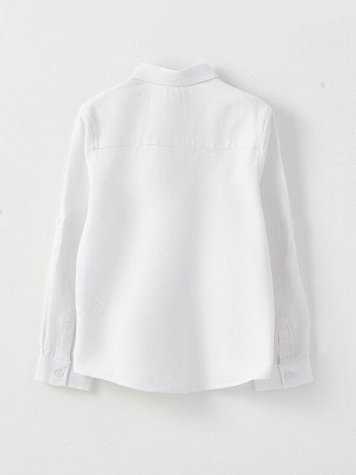 Basic Uzun Kollu Erkek ?ocuk G?mlek ve Papyon - Waikiki фото 3