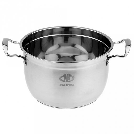 Кастрюля из нержавеющей стали Аксай 4,8л, д23,5см h14,4см, s0,45мм, матовая полировка, стеклянная крышка, металлические ручки, с теплораспределительным дном 0,5см, цветная коробка (Китай) - Домашняя мода фото 3