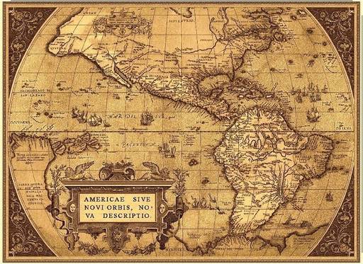 Карта сепия- гобеленовое панно - Гобеленглавснаб фото 3