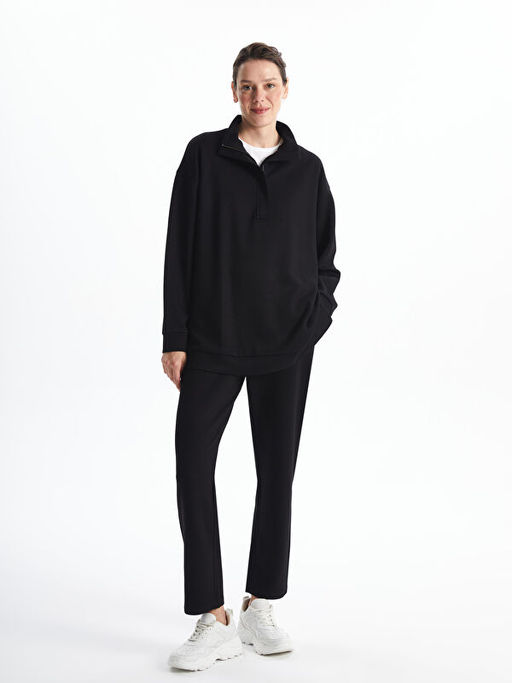 Dik Yaka Kad?n Sweatshirt Tunik