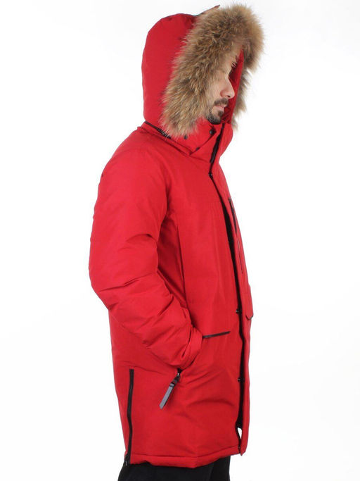 6655 RED Куртка мужская зимняя "Аляска" (200 гр. холлофайбер)