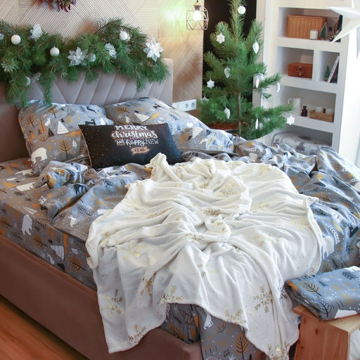 Постельное бельё Этель 1.5 сп Let it snow (вид 2) 143х215 см, 150х214 см, 70х70 см - 2 штуки