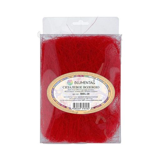 Blumentag BHG-20 Сизалевое волокно 20 г 3 г красный