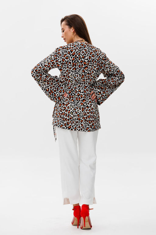 Костюм NIKVA н493 рыжий леопард+молоко  фото 2