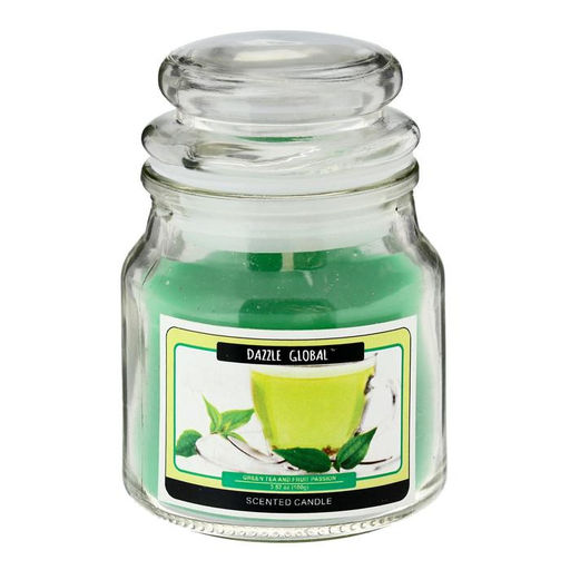 Свеча в банке «Зелёный чай и фруктовая страсть», 100 г, 6×9×9 см