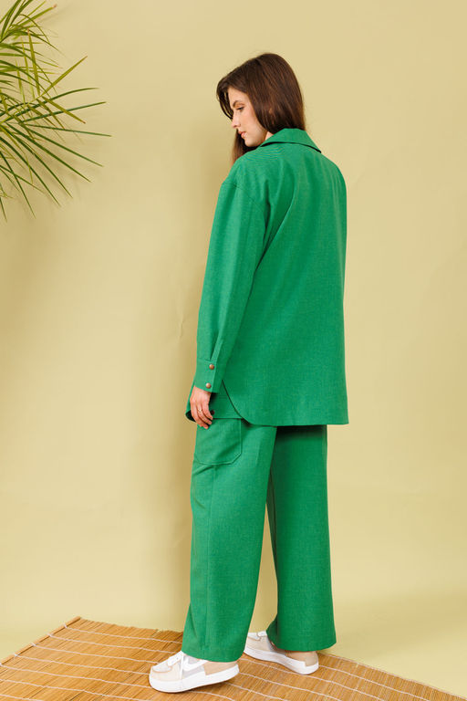 Рубашка NIKVA н323-13 зелень  фото 2