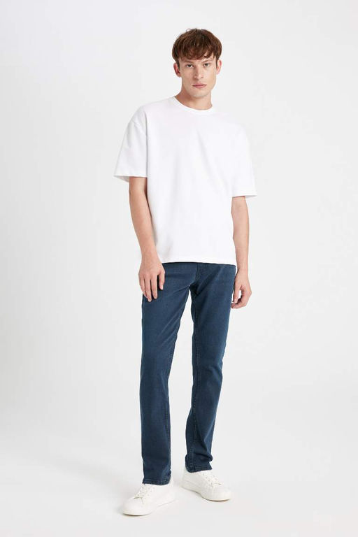 Pedro Slim Fit Джинсовые брюки узкого кроя с нормальной талией и узкими штанинами - Defacto фото 2