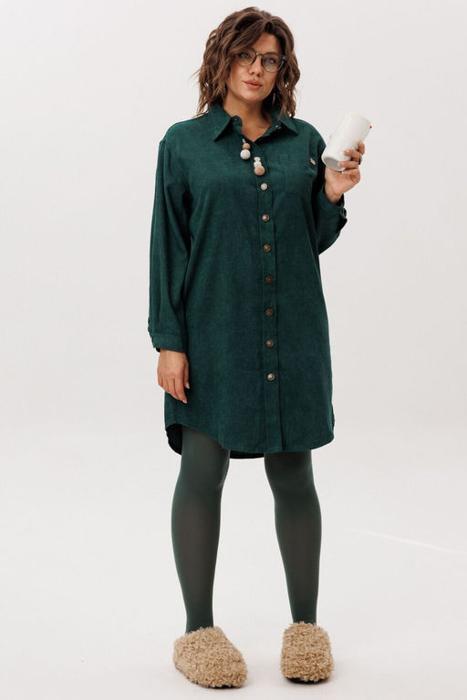 Платье ANELLI 1771 изумрудная мягкость