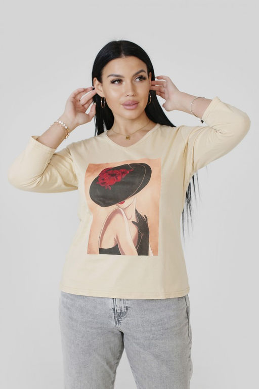 Лонгслив женский арт.ЛГ-2 - Милана фото 2