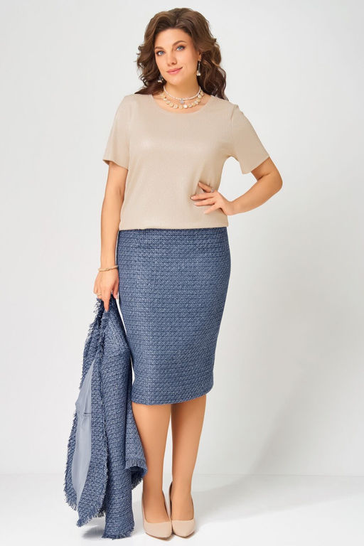 Костюм FITA 4055 бежево-синий - Anastasia mak фото 2