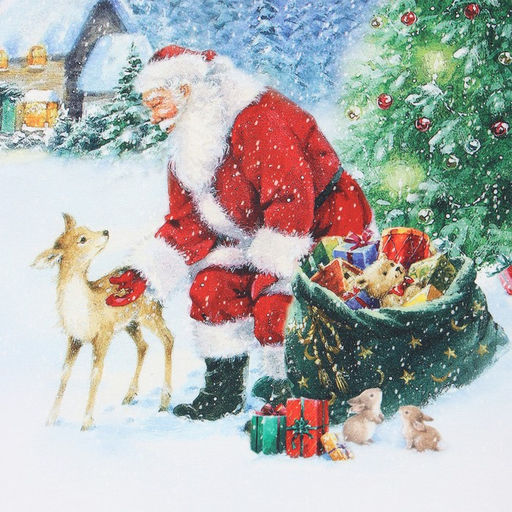 Полотенце новогоднее Этель Рождественский вечер 40х73 см, 100% хлопок, саржа 190 г/м2  фото 3