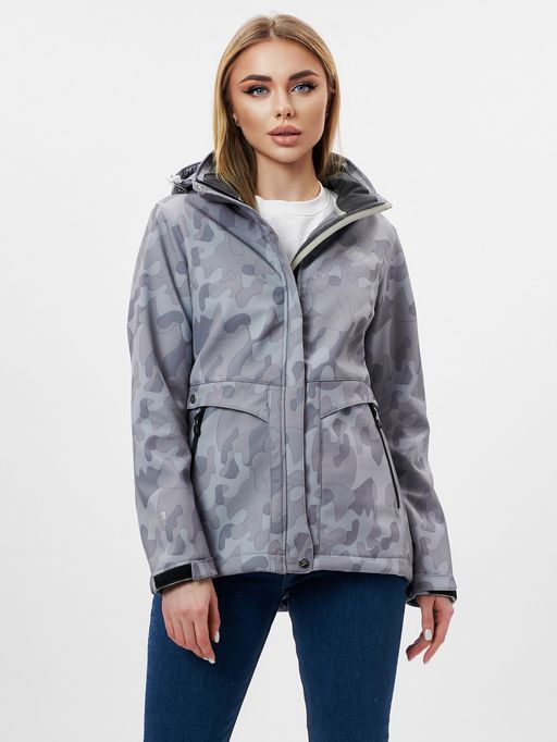 Ветровка MTFORCE женская softshell серого цвета 22005Sr  фото 2