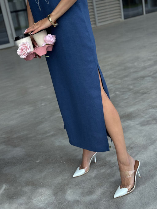 Платье DilanaVIP 2100 синий - Dilana vip фото 2