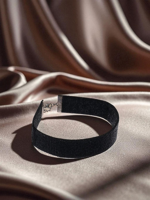 Чокер Грация искр средний, цвет чёрный, L=31 см