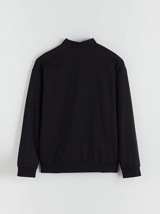 Dik Yaka Erkek Sweatshirt