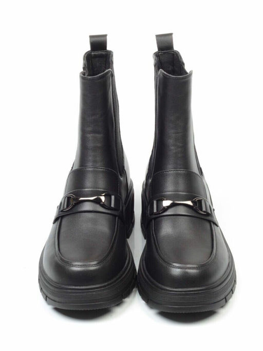 01-5251-1 BLACK Ботинки демисезонные (искусственная кожа, байка) - No name фото 12