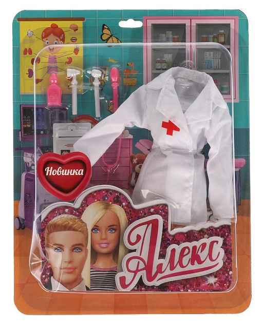 Карапуз. Аксессуары для кукол. Набор "Доктор" для Алекса с акссесуар., блистер, арт.ACJ03-S-BB