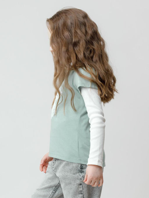 КР 302822/голубой прибой к635 фуфайка (футболка) для дев