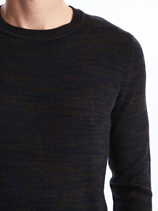 Bisiklet Yaka Erkek Triko Kazak