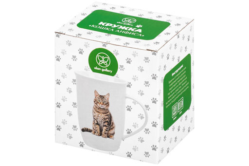 Кружка 450 мл 12*9*12,5 см Кошка Анфиса, NEW BONE CHINA - Elan gallery фото 7