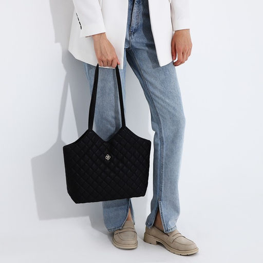 Сумка-тоут на магните, цвет чёрный - Simaland фото 7