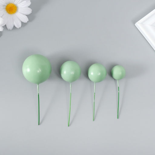 Декор для творчества «Шарики мятные», d=2; 3; 3.5 и 4 см, набор 20 шт.