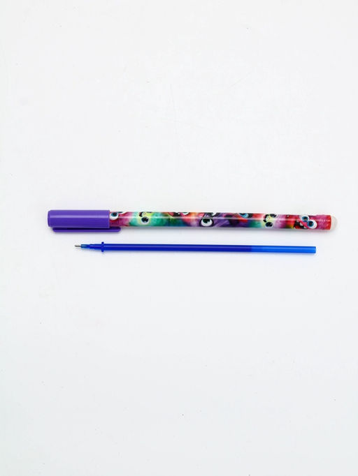 Цена за 18 шт. Ручка пиши-стирай с колпачком "Буки Бяки", синяя паста 0.5 мм