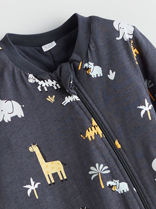 1 .6 Tog Bask?l? Erkek Bebek Uyku Tulumu