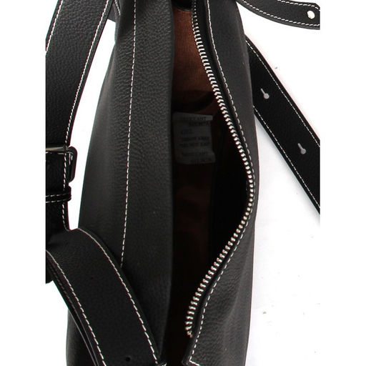 Сумка женская натуральная кожа GU 2066-6611, 1отд+еврокарм, плечевой ремень, черный 259032 - Adelia фото 3