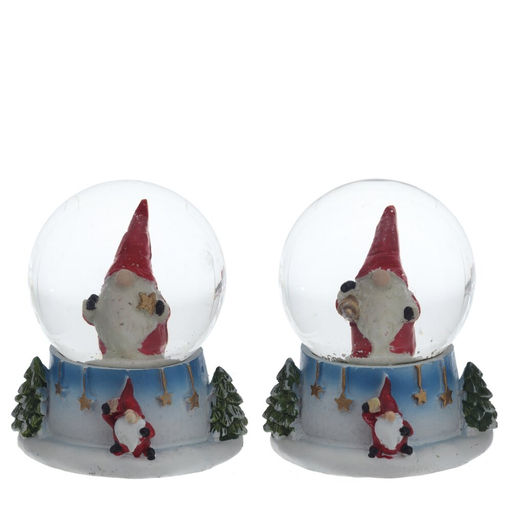 Фигурка декор в стекл шаре "Гном", D 4.5 см, L5,5 W5 H6 см, 2в.
