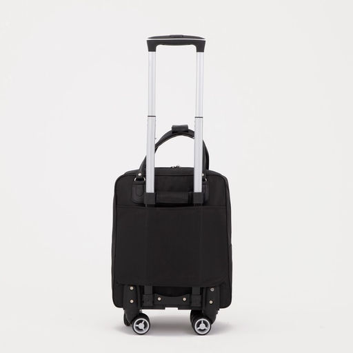 Сумка дорожная 18" на 4 колёсах, отдел на молнии, 4 наружных кармана, чёрная