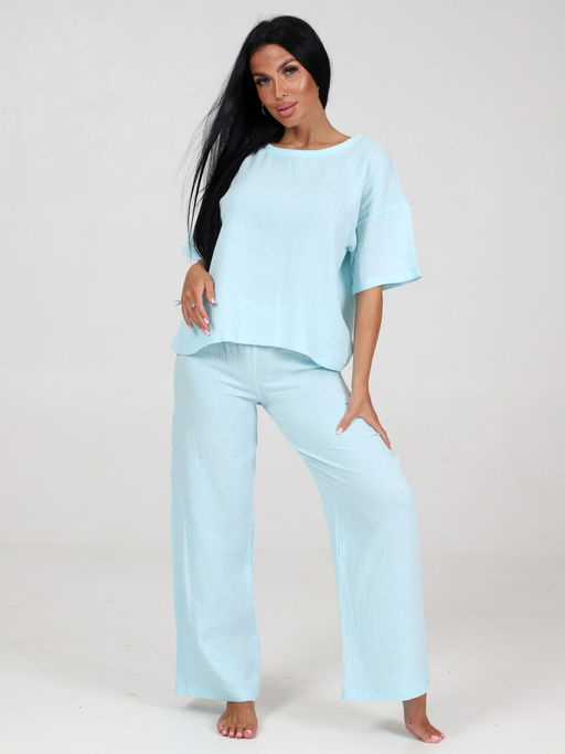 575 ПИЖАМА (брюки) (Голубой) - А-дина фото 4