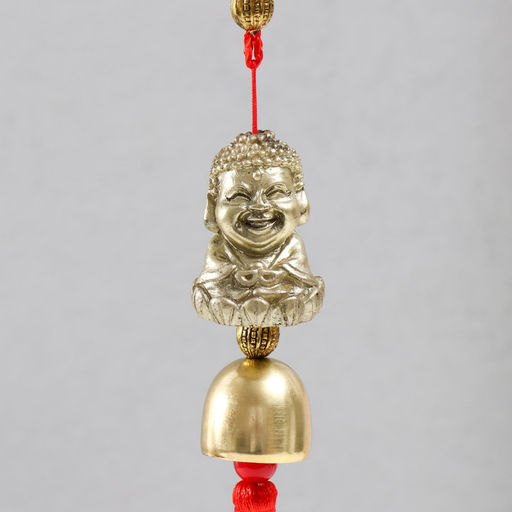 Колокольчик подвесной металл «Будда», 1 колокол, 30×3.5×3.5 см