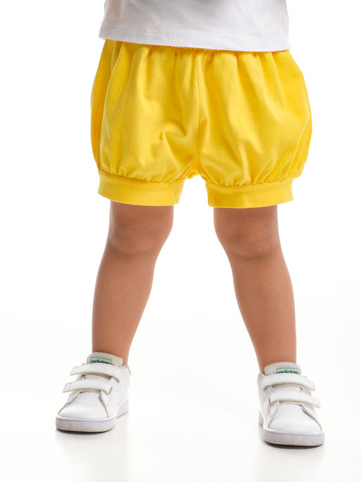Шорты для девочки UD 1714 желтый - Mini maxi фото 3