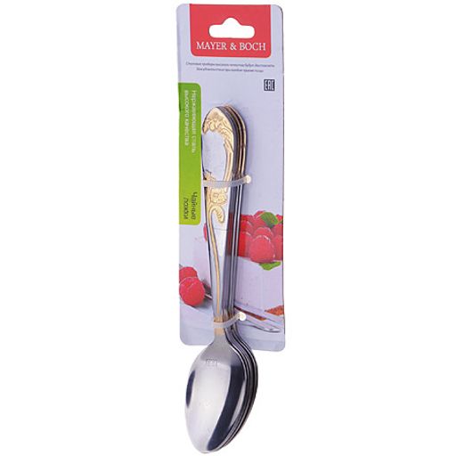 27833 Набор ложек чайных 2мм 6пр МВ (х100) - Mayer&boch фото 3
