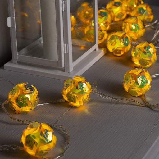 Гирлянда Нить 4.5 м с насадками Цветочные шары, IP20, прозрачная нить, 15 LED, свечение тёплое белое, 220 В - Luazon lighting фото 4