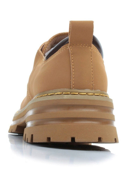 03-P8204-1 BROWN Полуботинки женские (натуральная кожа, нубук)