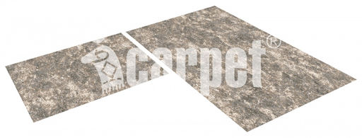 Набор ковриков вырезных icarpet PRINT антискользящих (139) "Гранит" 60х100+60х50 коричнево-серый